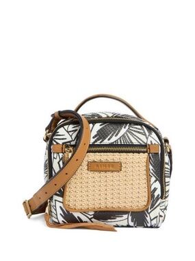 Aimee Kestenberg | Haven top handle crossbody in leather and raffia